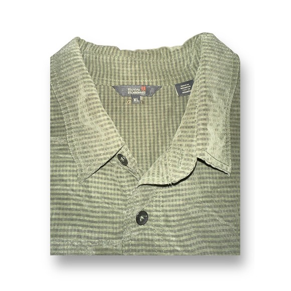Royal Robbins Mens Extra Large Green Short Sleeve Casual Outdoor‎ Shirt-  XL - Picture 3 of 5